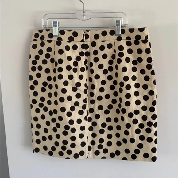 J. CREW cotton polka dot mini skirt 4 lined - Picture 4 of 5
